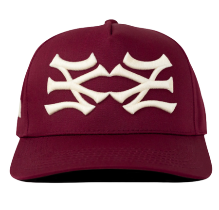 Boné Oma Design "NY NY Curved Brim" Vinho