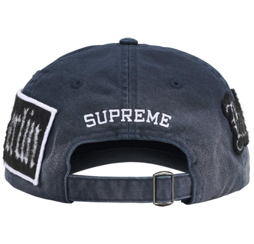 Boné Supreme SS26 "City Patches" Azul