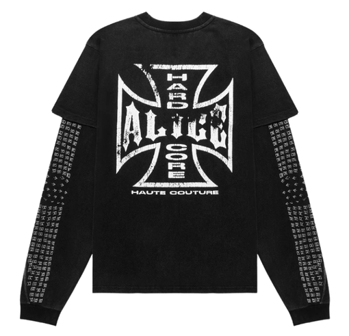 Longsleeve Alice Hollywood "Moto Couture" Preto