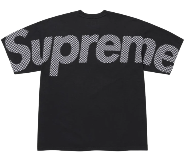 Camiseta Supreme FW26 "Checkerboard Intarsia S/S Top" Preto