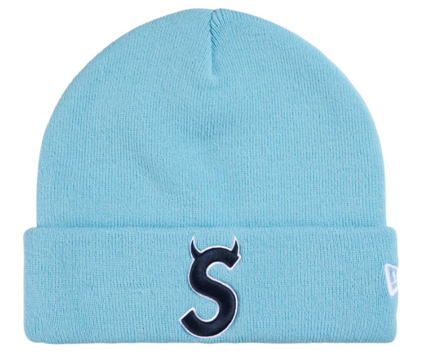 Touca Supreme SS26 "Devil S Logo" Azul Claro