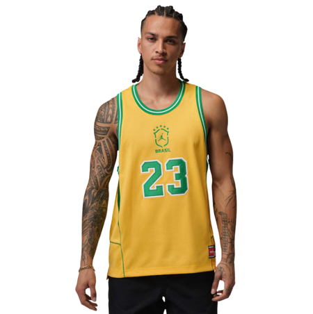 Regata Air Jordan "Brasil Essentials Mesh" Amarelo
