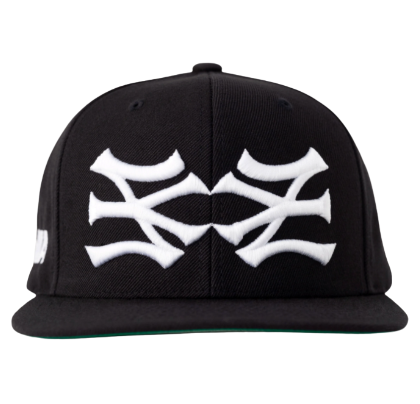 Boné Oma Design "NY NY 6 Panel" Preto