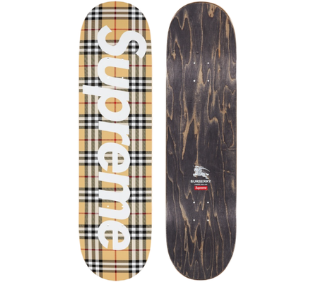 Shape Supreme SS22 x Burbery "Skateboard" Bege
