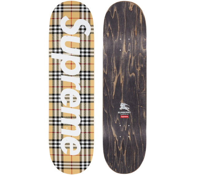 Shape Supreme SS22 x Burbery "Skateboard" Bege