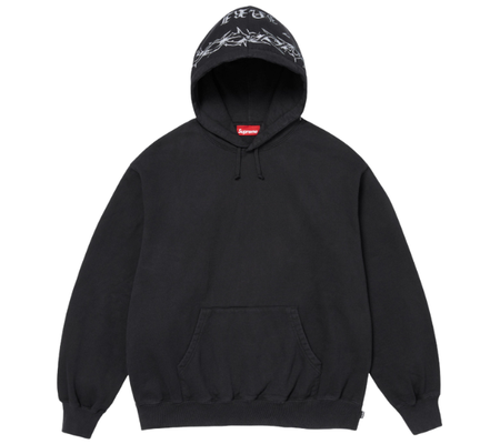 Moletom Supreme FW26 "Forever Hooded Sweatshirt" Preto