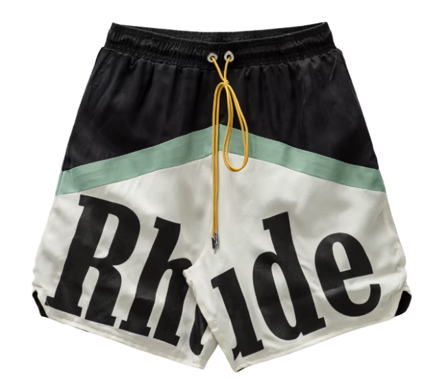 Shorts Rhude "Awakeing Sport & Team" Preto/Branco