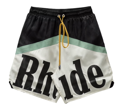 Shorts Rhude "Awakeing Sport & Team" Preto/Branco