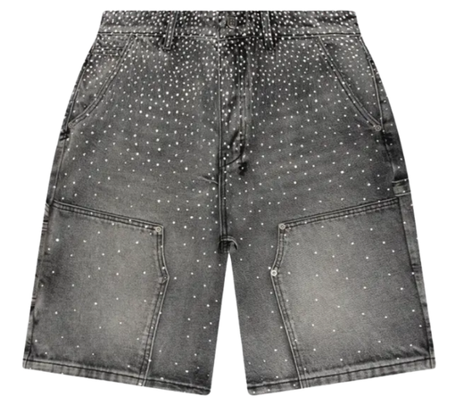 Shorts Ksubi "Maxx Operator Konkrete Crystal Asteroid" Cinza