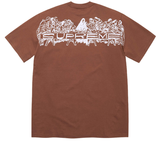 Camiseta Supreme SS26 "Supper" Marrom