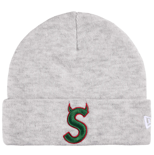 Touca Supreme SS26 "Devil S Logo" Cinza