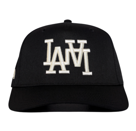 Boné Oma Design "LA LA Curved Brim" Preto/Creme