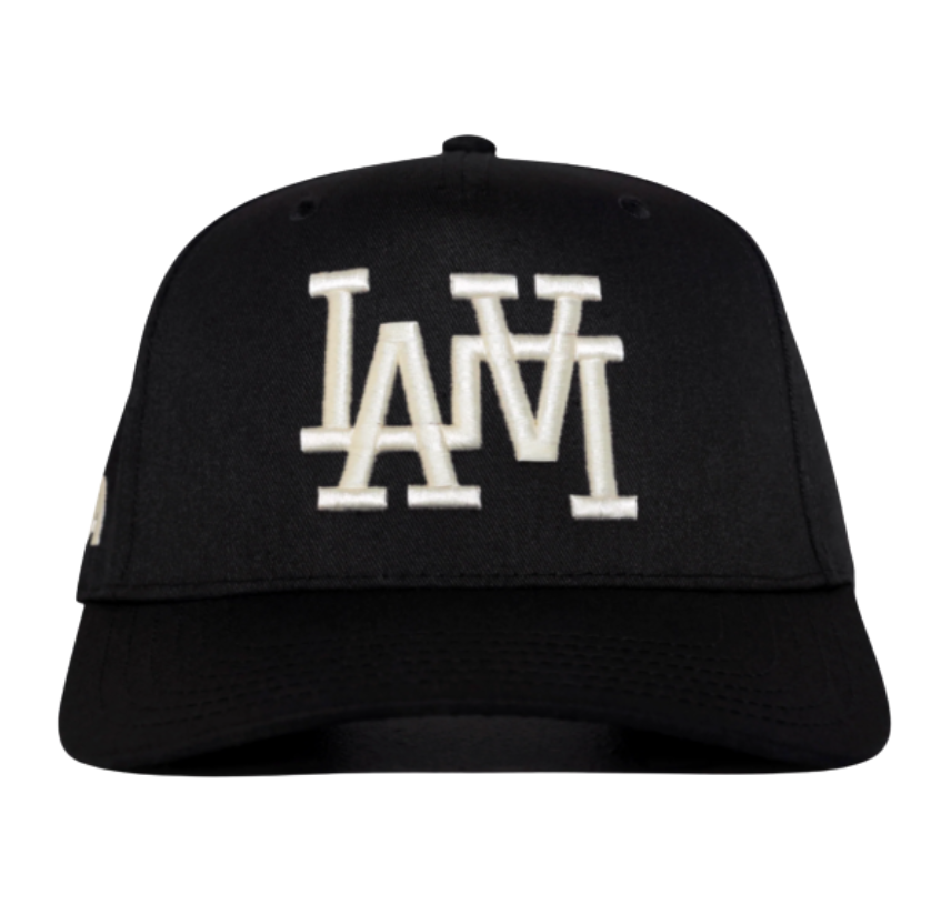 Boné Oma Design "LA LA Curved Brim" Preto/Creme