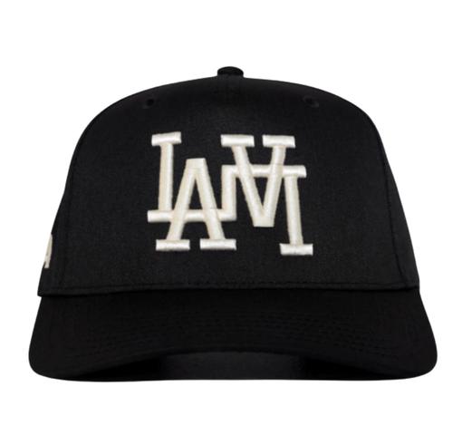 Boné Oma Design "LA LA Curved Brim" Preto/Creme