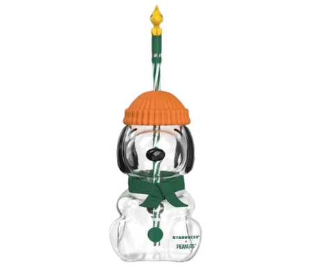 Copo Starbucks x Peanuts "The Snoopy Glass Cold Cup" Multicolor