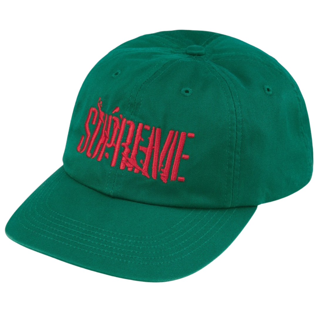 Boné Supreme FW25 "Splatter" Verde