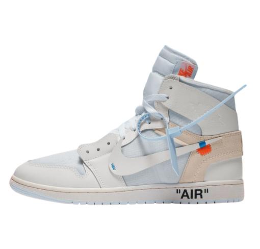 Tênis Jordan 1 Retro High Virgil Abloh Archive "Alaska" Branco