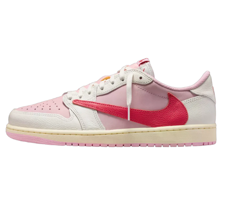 売切 Travis Scott Jordan1 OG Tropical Pink Tênis Nike Jordan 1 Retro Low OG SP Travis Scott 