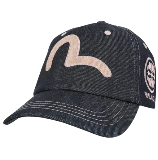 Boné Palace x Evisu Snapback "Indigo" Azul Marinho