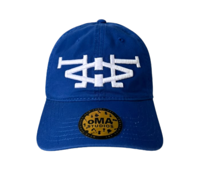Boné Oma Design "LA LA 6 Panel" Azul