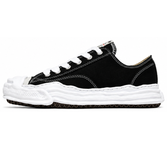 Tênis Mihara Yasuhiro "Hank OG Sole Canvas Low Black" Preto