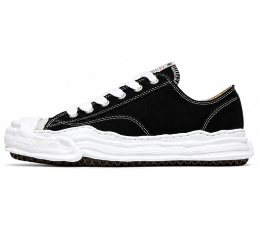 Tênis Mihara Yasuhiro "Hank OG Sole Canvas Low Black" Preto