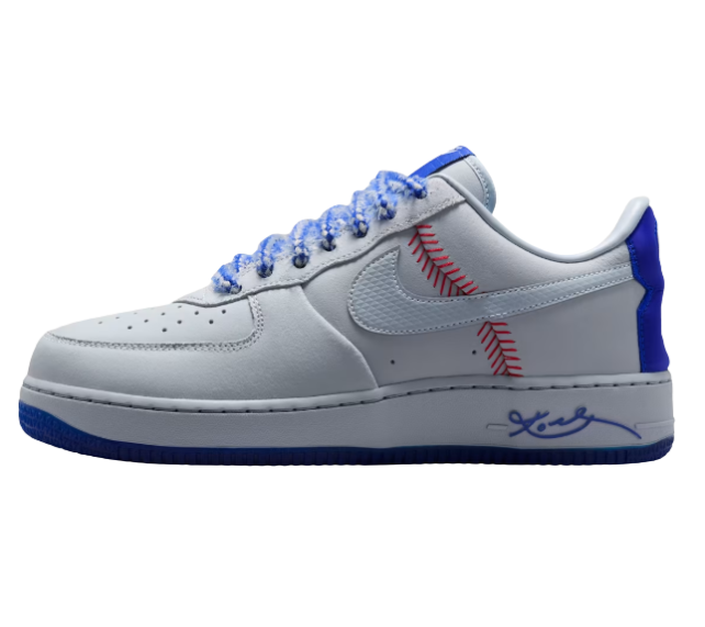 Tênis Nike Air Force 1 Low Protro "Kobe Bryant Dodgers" Cinza