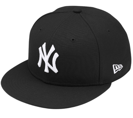 Boné Supreme SS26 "New York Yankees New Era" Preto