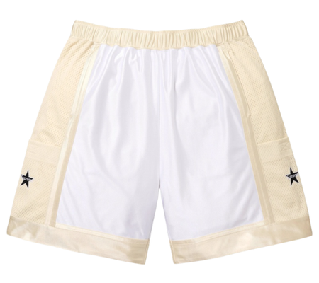 Bermuda Supreme SS25 "Side Pocket BasketBall Short Bege" Branco