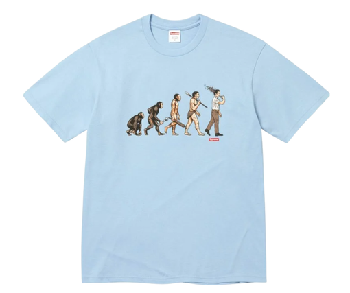 Camiseta Supreme SS26 "Evolution" Azul Claro