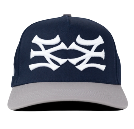 Boné Oma Design "NY NY Curved Brim" Azul/Cinza