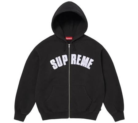 Moletom Supreme FW26 x Larry Clark "Zip Up" Preto