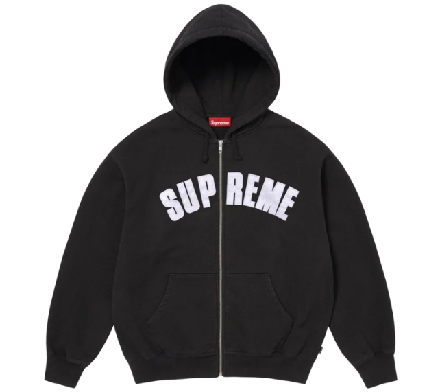 Moletom Supreme FW26 x Larry Clark "Zip Up" Preto