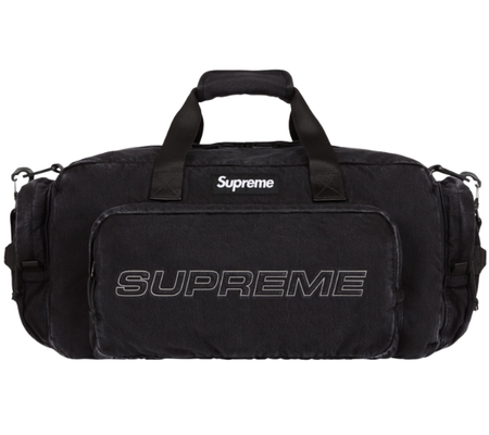 Duffle Bag Supreme FW25 "Denim" Preto