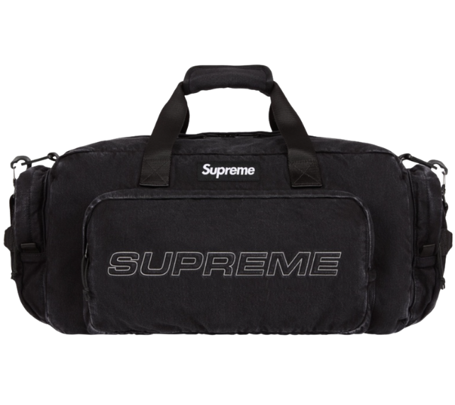 Duffle Bag Supreme FW25 "Denim" Preto