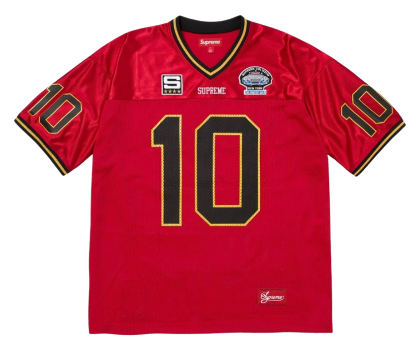 Jersey Supreme SS26 "Find God Football" Vermelho