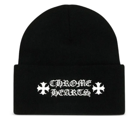 Touca Chrome Hearts "Logo Embroidered Black" Preto