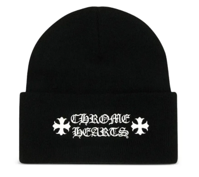 Touca Chrome Hearts "Logo Embroidered Black" Preto