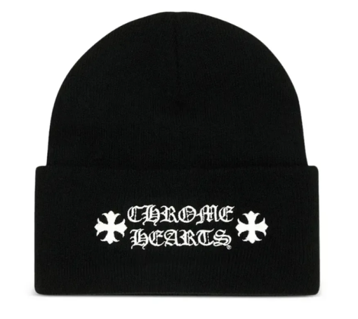 Touca Chrome Hearts "Logo Embroidered Black" Preto