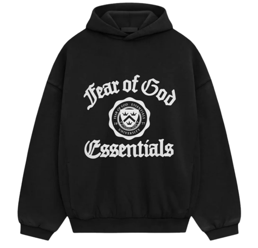 Moletom Fear Of God Essentials "Vintage Shrunken" Preto