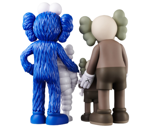 Boneco Kaws "Family Vinyl Figures Brown Blue White" Multicolor
