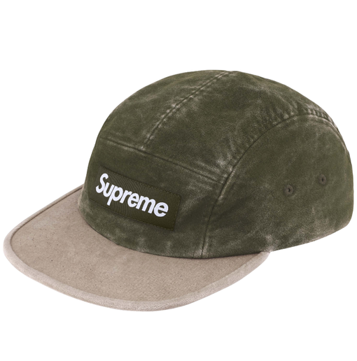 Boné Supreme FW25 "2-Tone Moleskin Dark Olive" Verde
