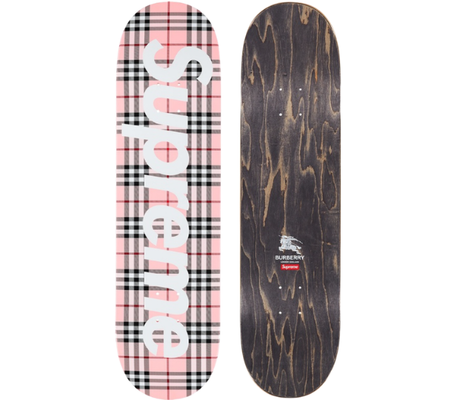 Shape Supreme SS22 x Burbery "Skateboard" Rosa