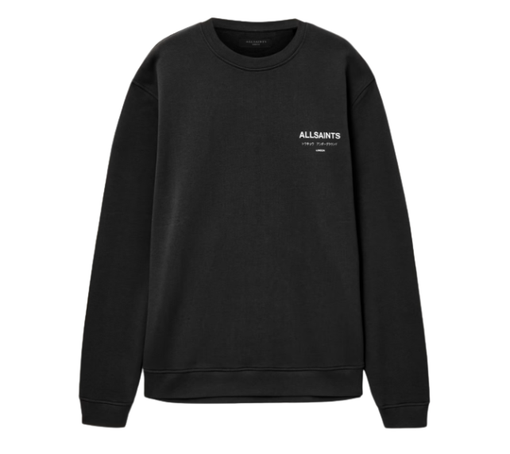 Crewneck AllSaints "Underground Relaxed Fit Crew Neck" Preto