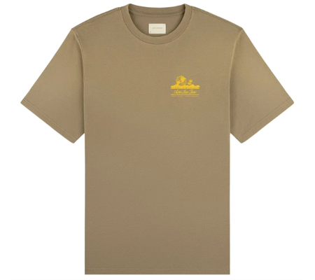 Camiseta Aimé Leon Dore "Sun Faded Unisphere Laurel Oak" Bege