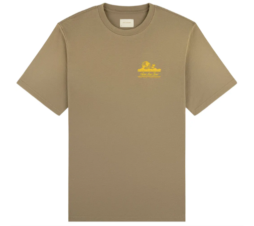 Camiseta Aimé Leon Dore "Sun Faded Unisphere Laurel Oak" Bege