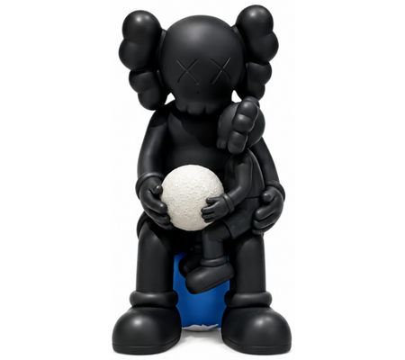 Boneco Kaws "Holiday Thailand Vinyl Black" Preto