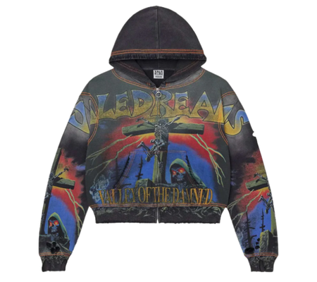 Moletom Valley "Damned Big Zip Up" Preto