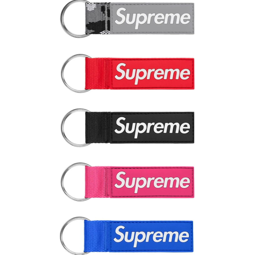 Chaveiro Supreme SS26 "Webbing Keychain" Multicolor