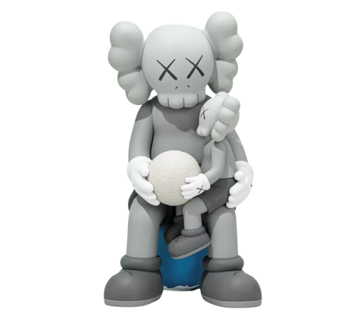Boneco Kaws "Holiday Thailand Vinyl Grey" Cinza